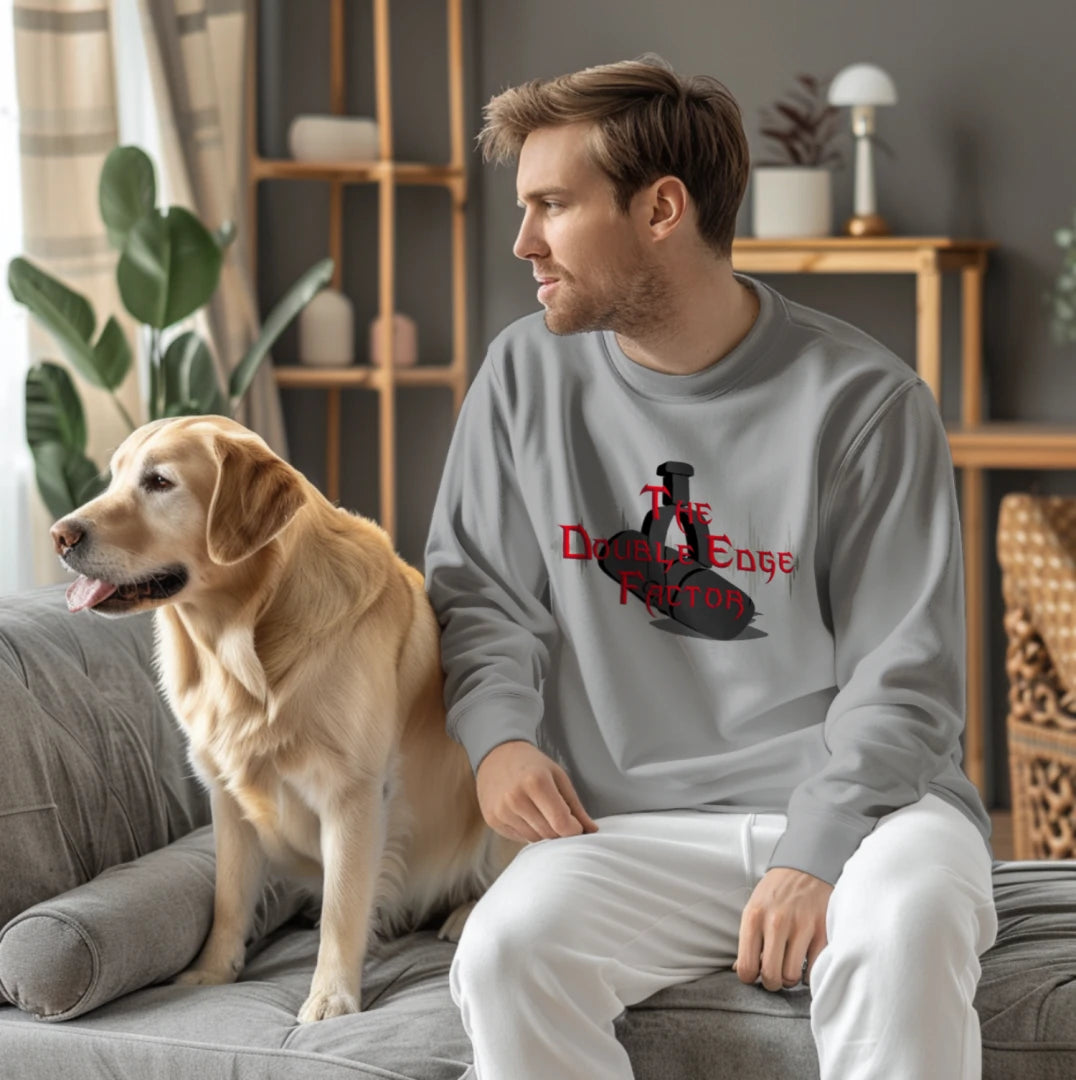 TDEF Crewneck - Red/Gray